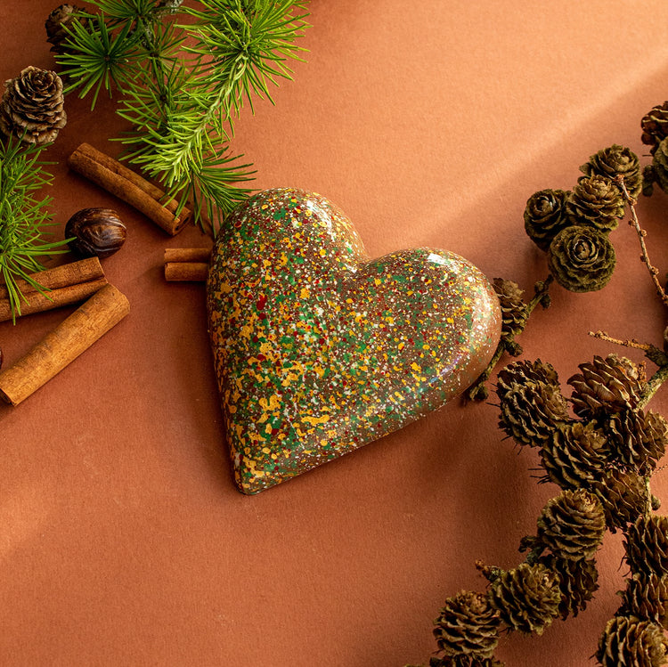 Mince Pie Chocolate Heart