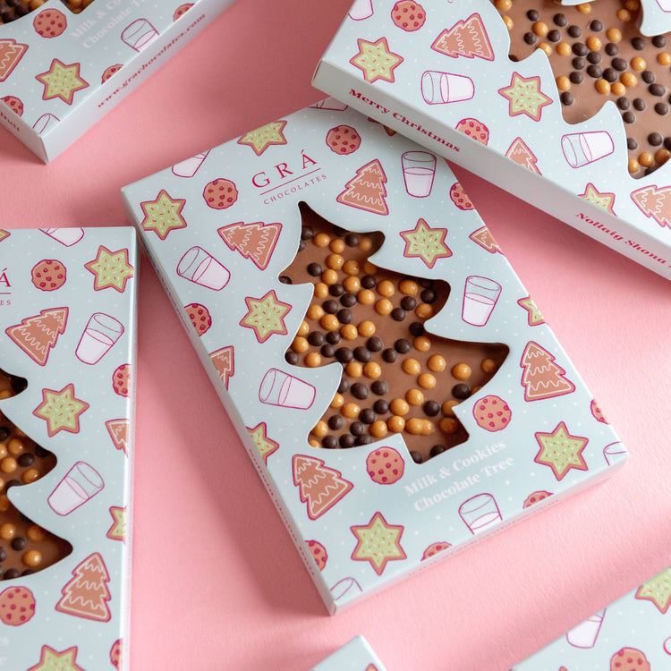 Milk and Cookies Chocolate Tree