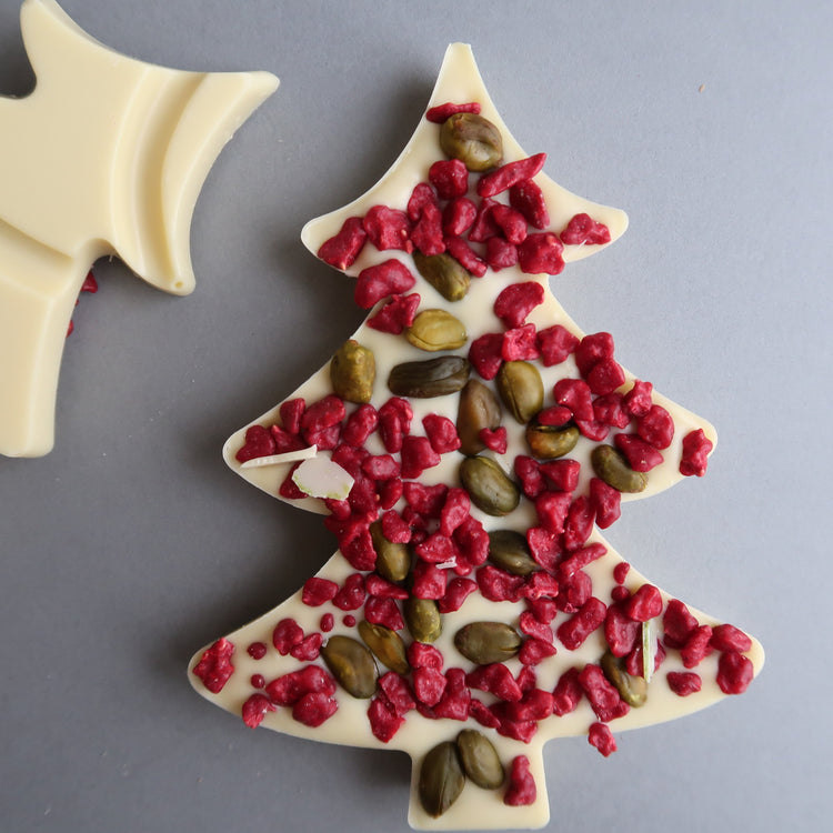 Pistachio and Raspberry Christmas Tree