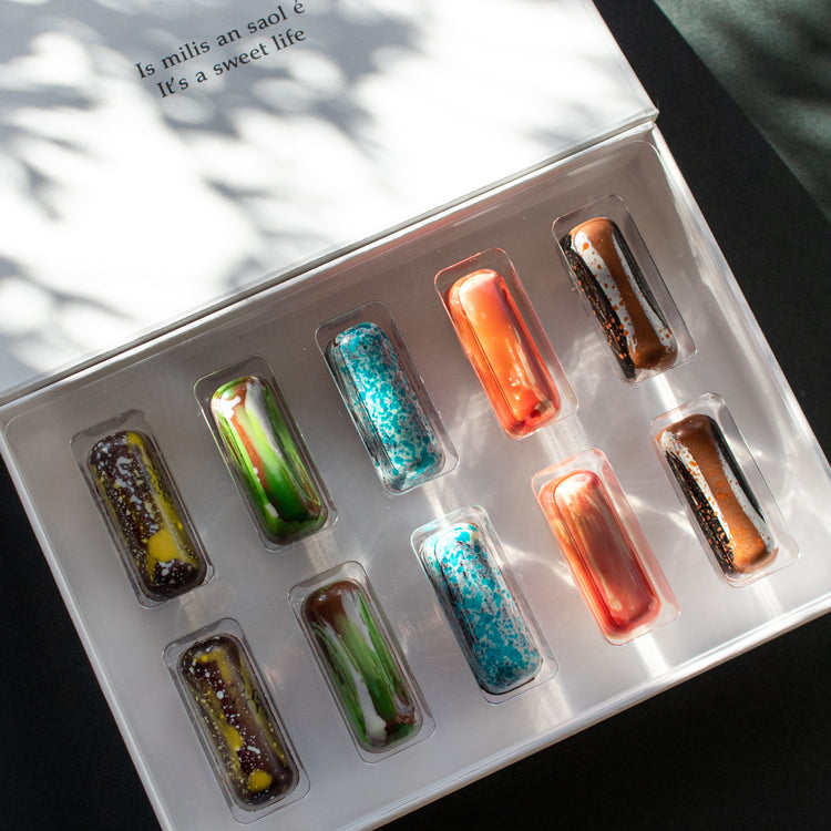 Irish gift, small business, irish business, present, gaeilge, sweet treat, packaging, JJ O'Toole, Box, beautiful, pretty, luxury, 