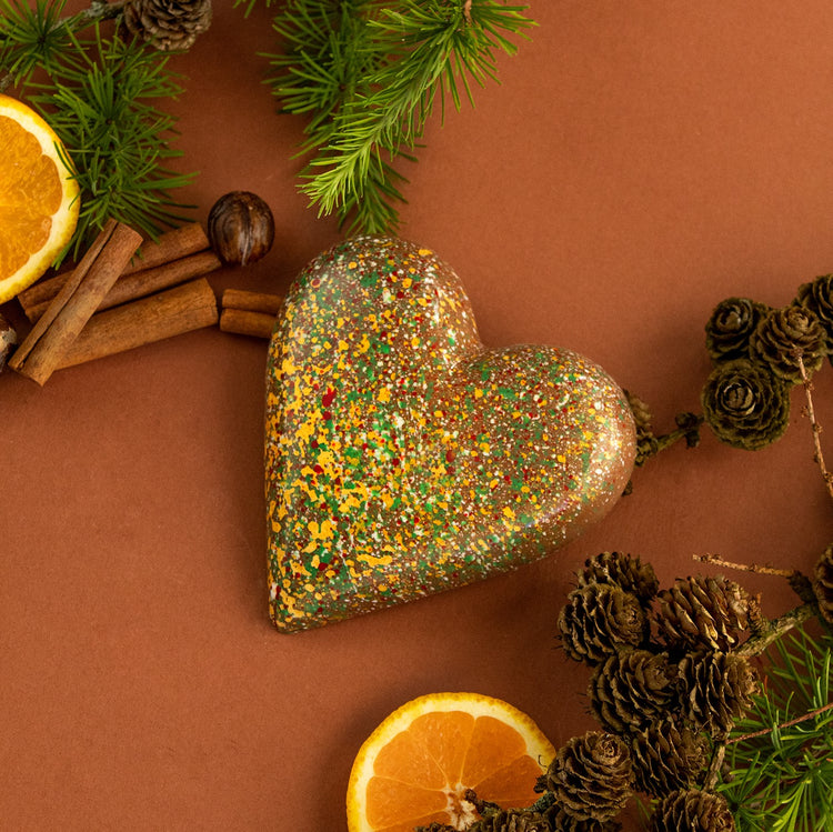 Mince Pie Chocolate Heart